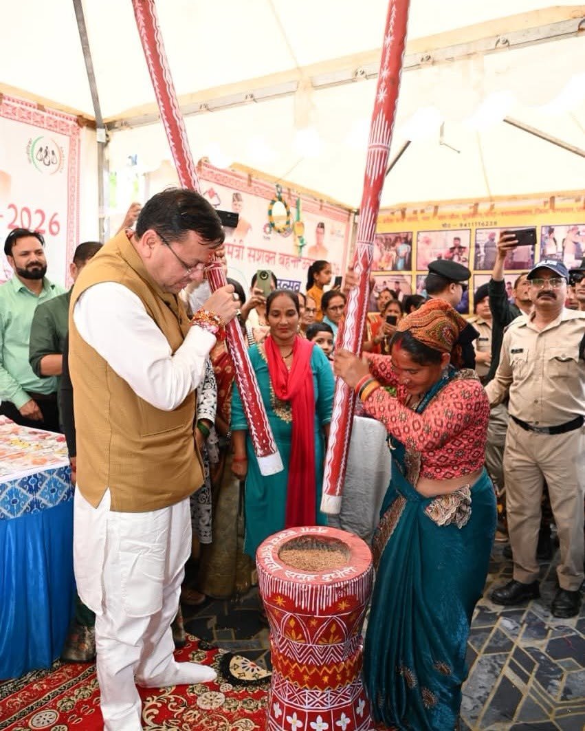 रक्षाबंधन के पावन अवसर पर मुख्यमंत्री  पुष्कर सिंह धामी ने आज रामलीला मैदान धूरा चम्पावत में ‘मुख्यमंत्री सशक्त बहना उत्सव-2026’ में प्रतिभाग किया