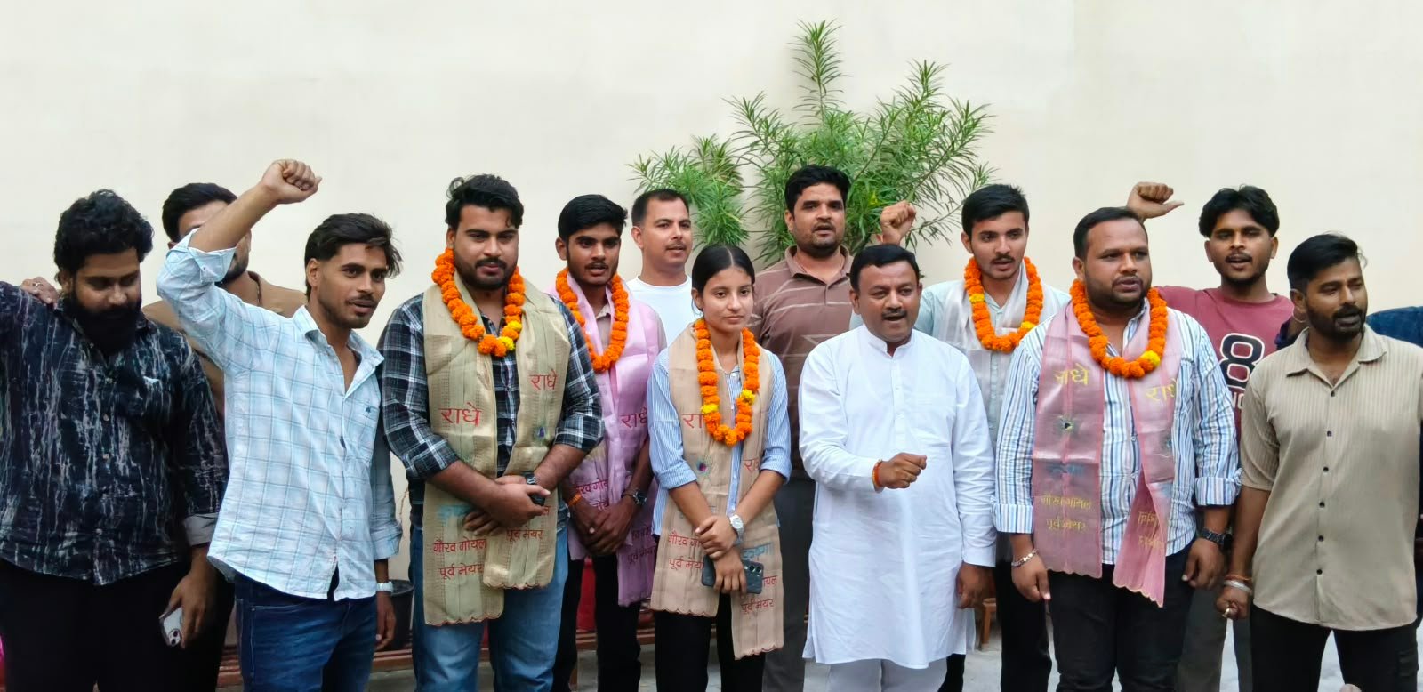 एनएसयूआई के निर्वाचित पदाधिकारियों का पूर्व मेयर गौरव गोयल ने किया स्वागत,कहा पार्टी को मिलेगी मजबूती